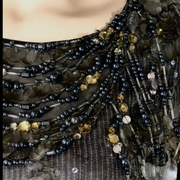 *$5,700 OSCAR DE LA RENTA GORGEOUS SILK Crystal bead estab runway dress US M - Picture 10 of 14